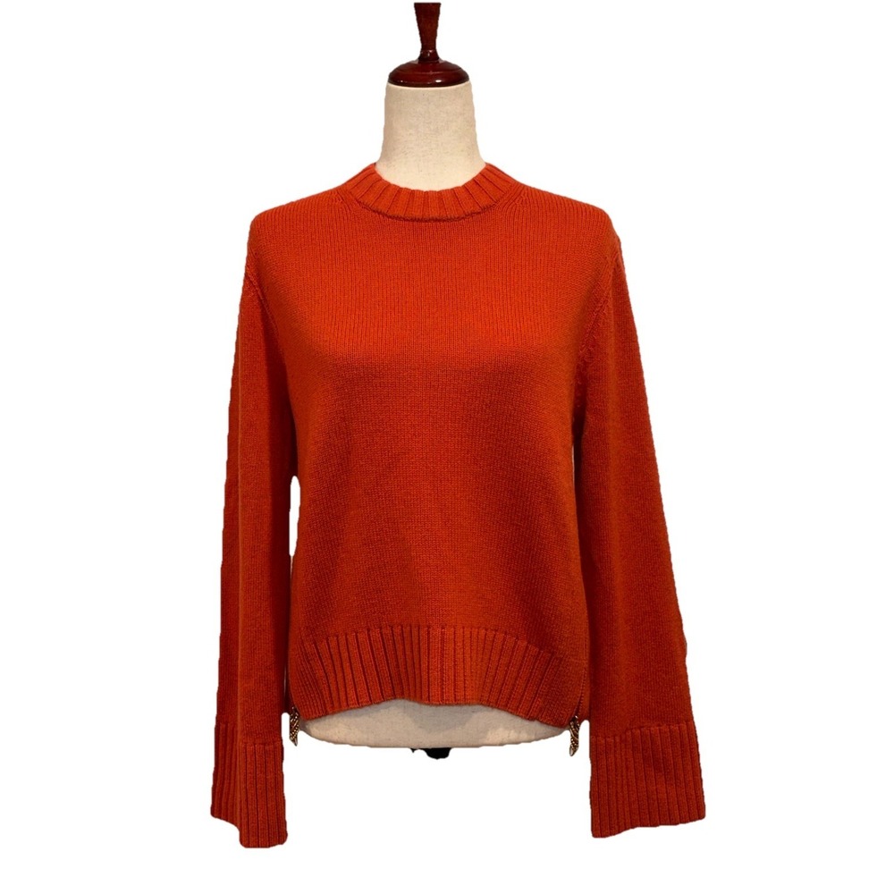Dorothee Schumacher Wool‎ Cashmere Sweater Side Zips Decorative Pulls Sz 2 Small